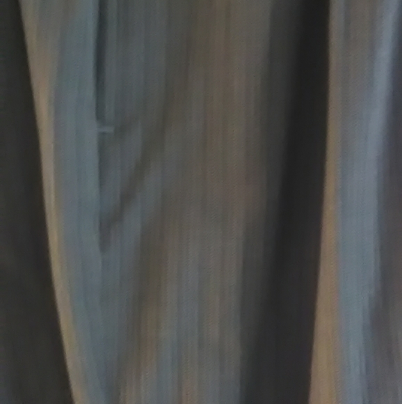 Olive green with brown pinstripes lined pants - Picture 2 of 2